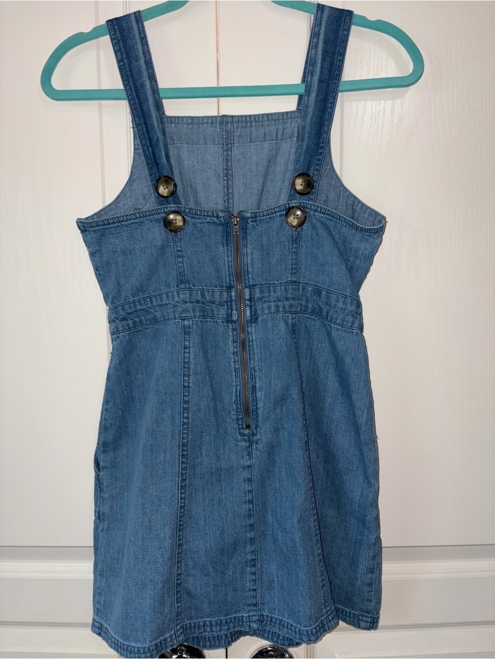 ASOS DESIGN SOFT DENIM PINAFORE size 2 - Picture 6 of 7